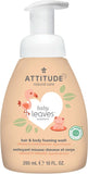 Attitude BABY LEAVES™ 2-in-1 Hair and Body Foaming Wash - Orange & Pomegranate