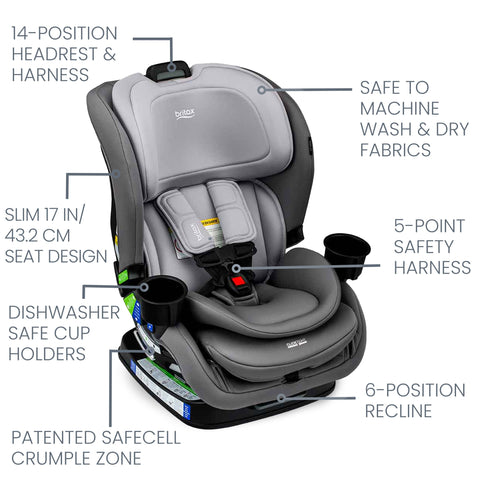 Britax Poplar™ Convertible Car Seat, GLACIER GRAPHITE