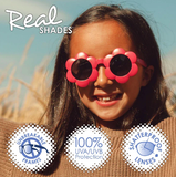 Real ShadesBloom Unbreakable UV Sunglasses, White
