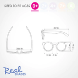 Real Shades Chill Unbreakable UV Fashion Sunglasses, Cheetah (0-12mts)