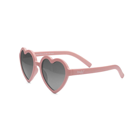 Real Shades Unbreakable UV Sunglasses Heart: Rose Tan