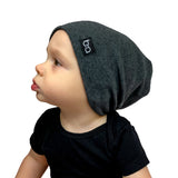 Babyfied Apparel Beanie - Charcoal (6-36 months)