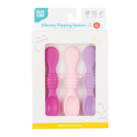 Bumkins Silicone Dipping Spoons - 3pk Lollipop