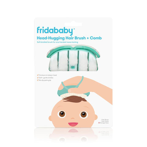 Fridababy Head-Hugging Hair Brush + Comb