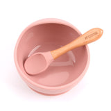 Glitter & Spice SILICONE BOWL + SPOON SET - DUSTY ROSE