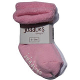Juddlies 2pk Infant Socks - Pink & White