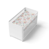 Kushies Dream Percale Cotton Fitted Sheet - Flowers