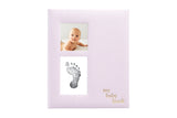 Pearhead Seersucker Baby Book - Pink
