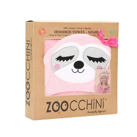 Zoocchini Terry Hooded Bath Towel - Sadie Sloth 2Y+