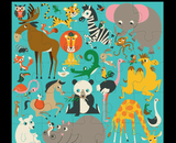 Mudpuppy Jumbo Puzzle 25pc - Animals of the World