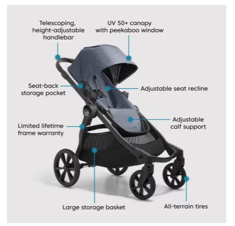 Baby Jogger City Select 2 Stroller Radiant Slate - FLOOR MODEL More Than 50% off!