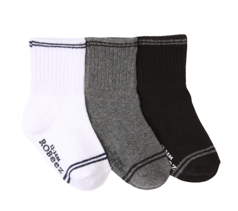 Robeez Basic Socks Goes with Everything 3pk