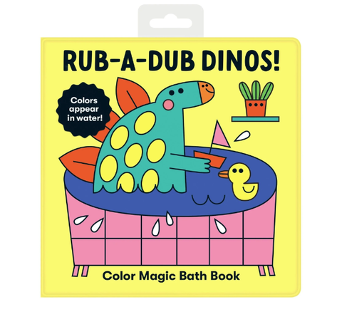 Mudpuppy Color Magic Bath Book - Rub-a-Dub Dinos!