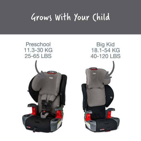 Britax Grow With You CT Convertible to Booster - Safewash Grey Contour