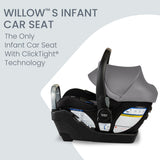 Britax Willow S Infant Car Seat with Alpine Base - Graphite Onyx