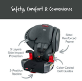 Britax Grow With You ClickTight Plus Harness-2-Booster Seat - Black Ombre