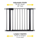 Safety 1st Easy Install Walk Though Metal Gate - Black