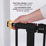 Safety 1st Easy Install Walk Though Metal Gate - Black