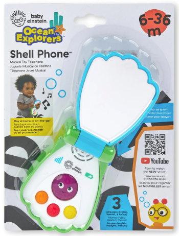 Baby Einstein Shell Phone Musical Toy Telephone