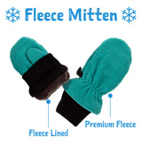 Jan & Jul  Fleece Mittens - Spruce Blue (Large)