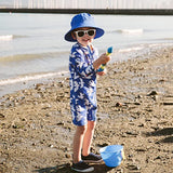 Jan & Jul Kids Aqua Dry Bucket Hats - Marine Blue