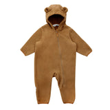 Jan & Jul Baby Fleece Suit - Brown Bear