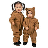 Jan & Jul Baby Fleece Suit - Brown Bear