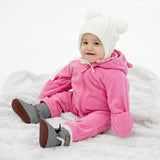 Jan & Jul Baby Fleece Suit - Watermelon Pink