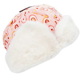 Jan & Jul Insulated Trapper Winter Hats - Pink Rainbow