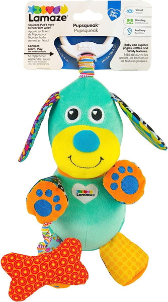 Lamaze Play Grow Pupsqueak Take Along Toy Royal Diaperer