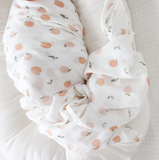 Lulujo Swaddle Blanket Muslin Cotton Peaches