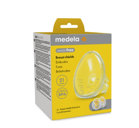 Medela Hands-free breast shields 2x breast shields BPA-free Medela
