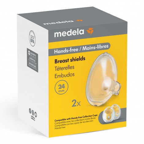 Medela Hands-Free Breast Shields 2pk - 24mm
