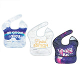Tiny Twinkle Mess-Proof Easy Bib 3pk - All Good Days/Limited Edition/Dream Big