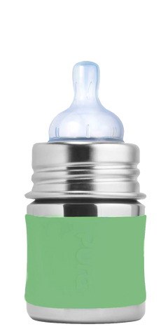 Pura Kiki Stainless Steel Infant Bottle 5oz - Moss