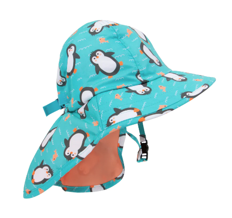 Zoocchini Cape Sun Hat - Penguin