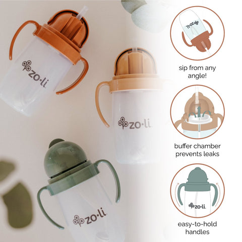 Zoli Bot 2.0 Weighted Straw Cup 10oz - Copper Dust