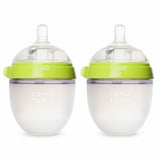 Comotomo NATURAL FLOW BABY BOTTLE COLIC PREVENTION 5oz - Twin Pack - Green