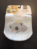 Kushies Silicatch Silicone Bibs - Marble