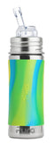 Pura Kiki Straw Bottle 325 ml - Aqua Swirl