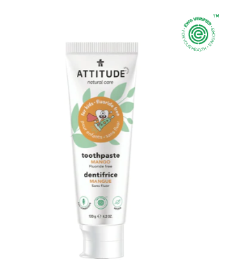 Attitude Fluoride Free Kids Toothpaste - Mango