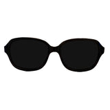 Babyfied Apparel Sunglasses - Retro Squares - Glossy Black