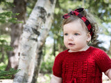 Baby Wisp Canadiana Headband Red and Black 3m+