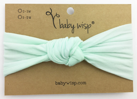 Baby Wisp Nylon Turban Knot Headband - Mint