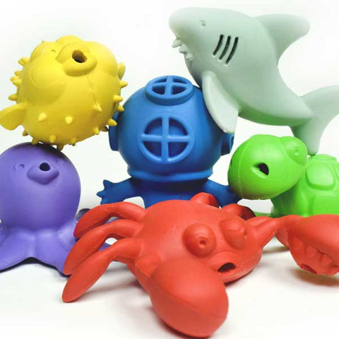 Natural rubber sales bath toys