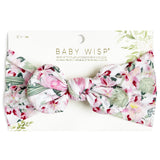 Baby Wisp Nylon Bow Headband - Begonia