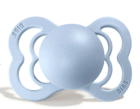 BIBS SUPREME Baby Blue Silicone Pacifier (6-18mts)