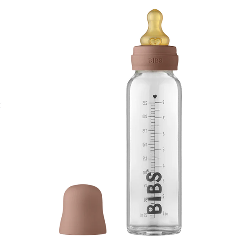 BIBS Baby Glass Bottle Complete Set 225ml - Woodchuck