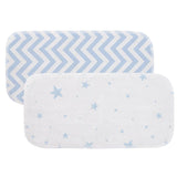Kushies Flannel 2ply Burp Pads - 2pk