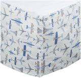 DwellStudio Flight Percale Crib Skirt